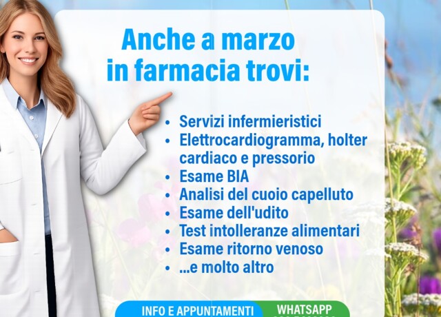31/03 - Marzo in farmacia!