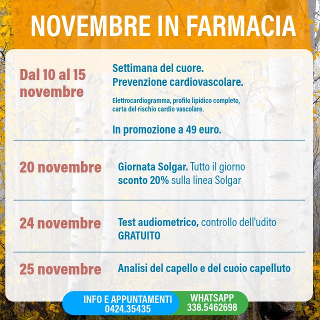 eventi novembre 2025